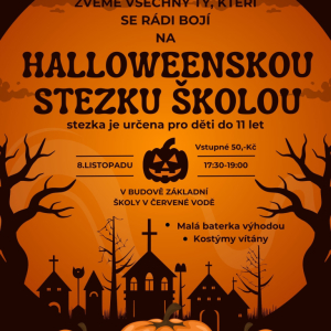 Halloweenská stezka ZŠ ČV